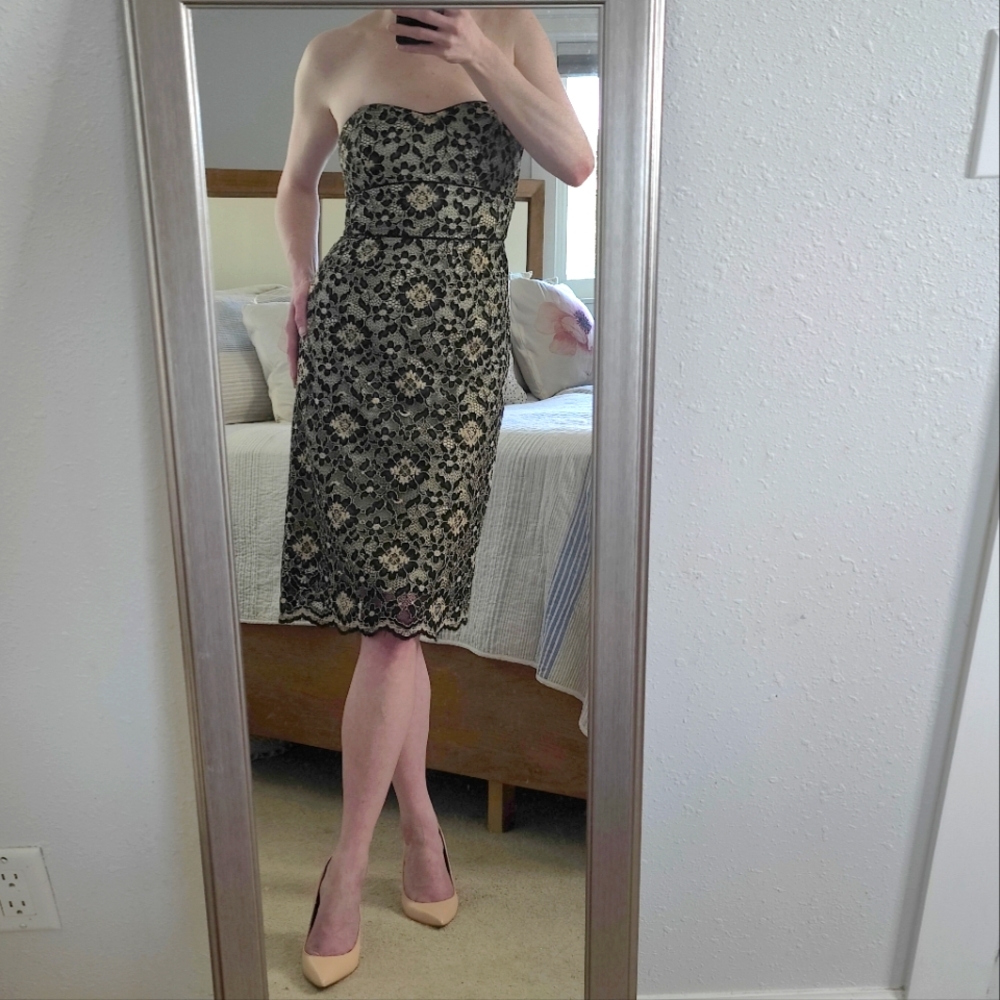 MOLLY Strapless Lace Gown Size 2
